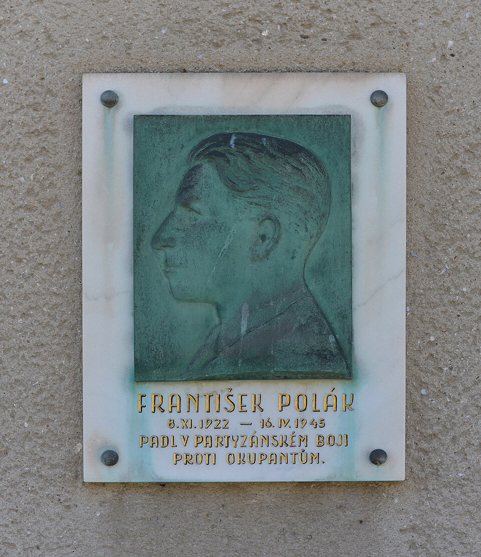 Soubor:Memorial plaque of Frantisek Polak (Kanice).jpg